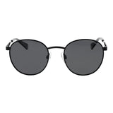 Polaroid Black Stainless Steel Sunglasses