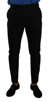 Dolce & Gabbana Black Wool Dress Pants