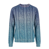 Malo Blue Wool Men's Sweater