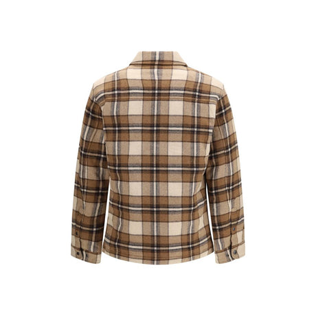 Woolrich Brown Wool Oves Aries Full-Length Jacket