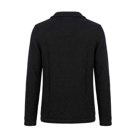Roberto Pepe Luxury Black Wool Men's Sweater