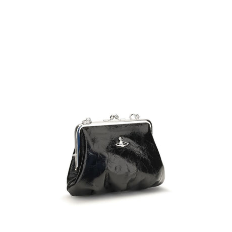 Vivienne Westwood Black Calf Leather Bos Taurus Handbag