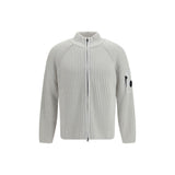 C.P. Company White Polyamide Cardigan