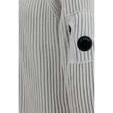 C.P. Company White Polyamide Cardigan