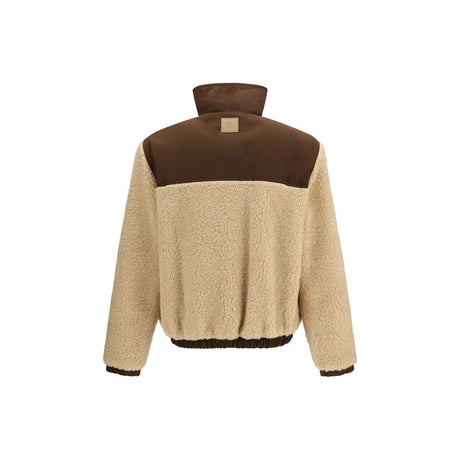Ami Paris Beige Polyester Full-Length Jacket