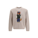 Maison Kitsuné Beige Wool Oves Aries Sweatshirt
