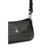 Vivienne Westwood Black Calf Leather Bos Taurus Shoulder Bag