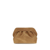 THEMOIRè Beige Suede Leather Handbag