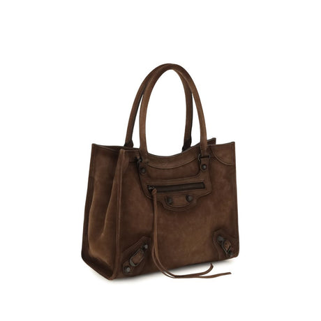 Balenciaga Brown Calf Leather Bos Taurus Shoulder Bag