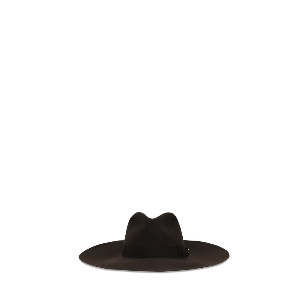 Valentino Garavani Brown Fabric Fedora