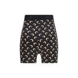 Marine Serre Black Polyamide Bermuda Shorts