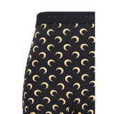 Marine Serre Black Polyamide Bermuda Shorts