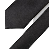 Dolce & Gabbana Black Solid 100% Silk Adjustable Men Tied Necktie Tie