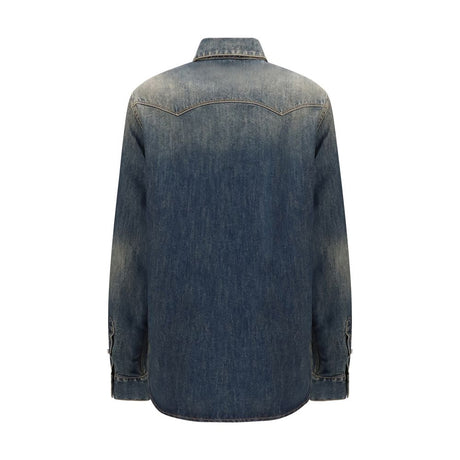 Fendi Blue Denim Shirt