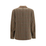 Ganni Brown Recycled Wool Blazer
