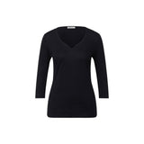 Street One Black Cotton Long Sleeve T-Shirt