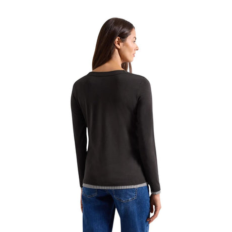 Street One Brown Cotton Long Sleeve T-Shirt