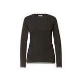 Street One Brown Cotton Long Sleeve T-Shirt