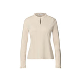 Street One Beige Cotton Long Sleeve T-Shirt