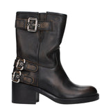 Chloé Black Leather Ankle Boots