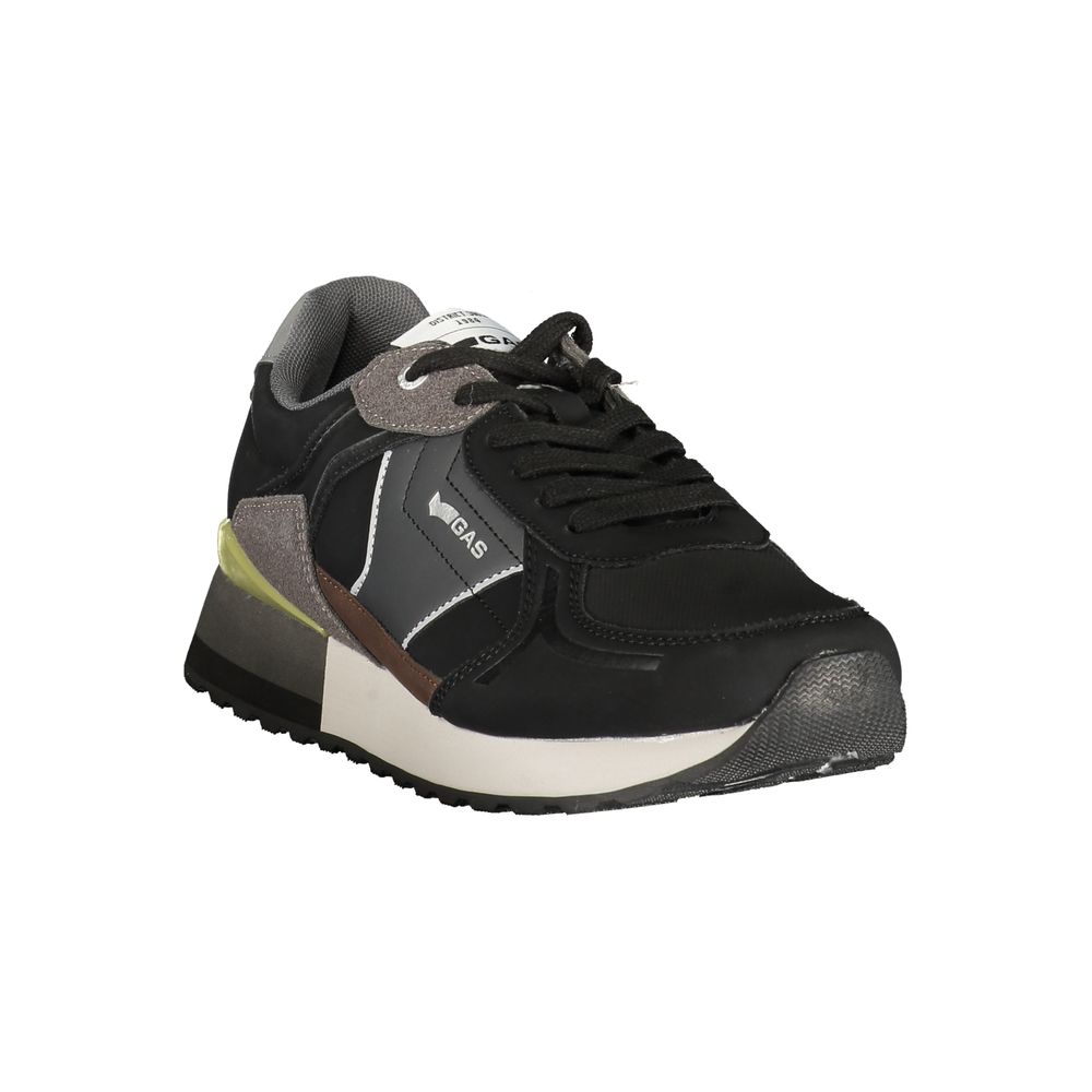 Gas Black Polyurethane Men's Sneaker