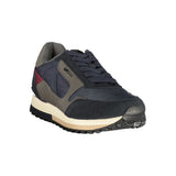 Gas Blue Polyurethane Men's Sneaker