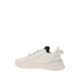 Fendi Beige Calf Leather Bos Taurus Athletic Sneakers
