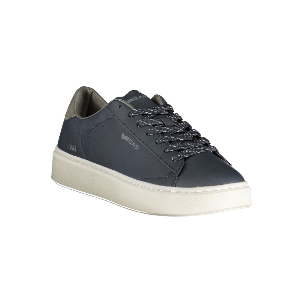 Gas Blue Polyurethane Men's Sneaker