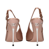 Dolce & Gabbana Beige Satin High Heel Pumps