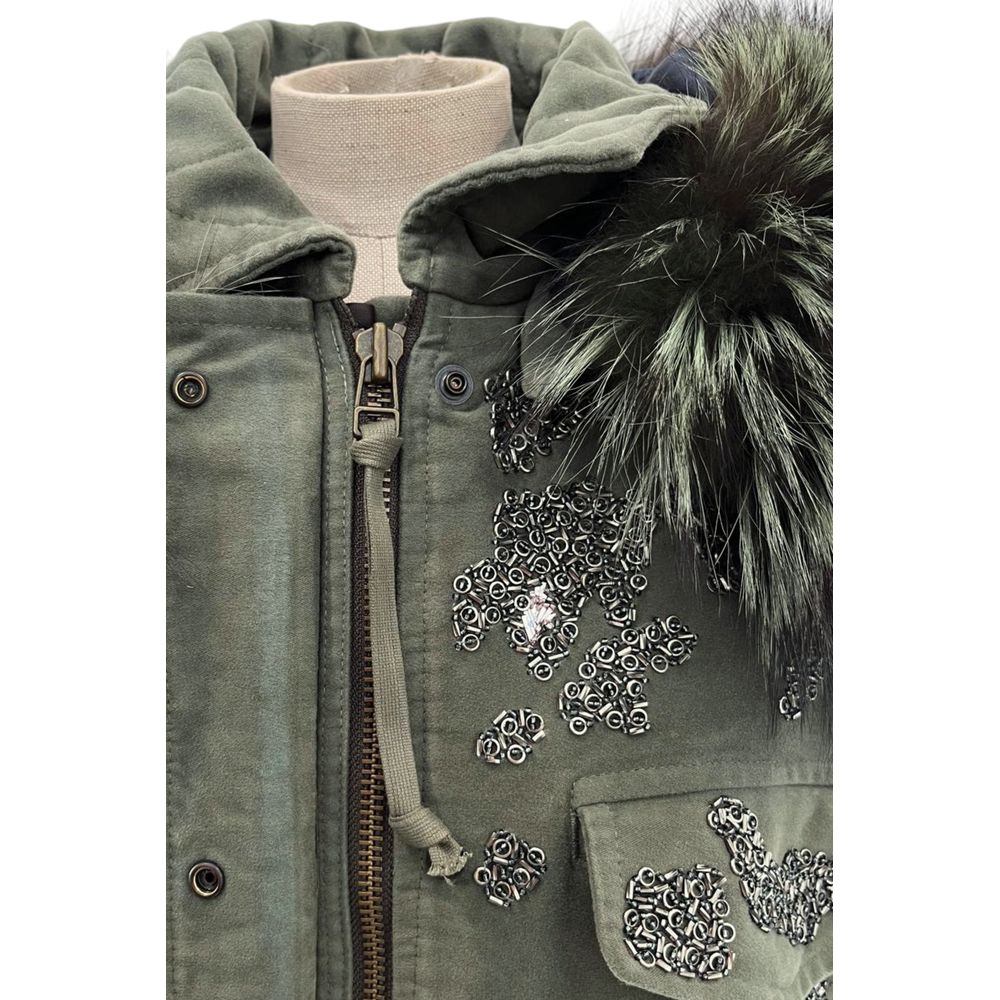Mr&Mrs Italy Green Cotton Women Jacket