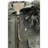 Mr&Mrs Italy Green Cotton Women Jacket
