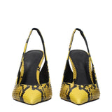 The Attico Yellow Leather Platform Pumps