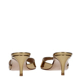 Gianvito Rossi Gold Leather Platform Sandals