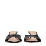Gianvito Rossi Black Leather Platform Sandals