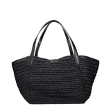 Tom Ford Black Raffia Shoulder Bag