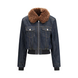 Ganni Blue Cotton Denim Jacket