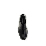 Dolce & Gabbana Black Calf Leather Bos Taurus Oxfords And Derbies