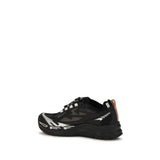 Off-White Black Polyester Athletic Sneakers