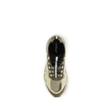 Off-White Bicolor Polyester Athletic Sneakers