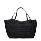 Tom Ford Black Raffia Shoulder Bag