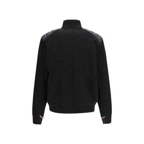 Moncler Grenoble Black Wool Oves Aries Cardigan