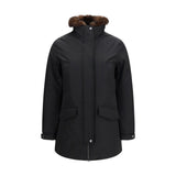 Woolrich Black Cotton Full-Length Jacket