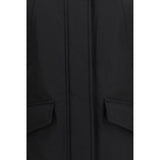 Woolrich Black Cotton Full-Length Jacket