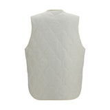 New Balance White Polyamide Sleeveless Jacket