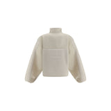 New Balance White Recycled Polyester Shell Jacket
