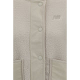 New Balance White Recycled Polyester Shell Jacket