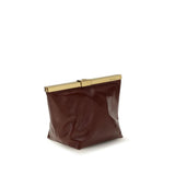 Jimmy Choo Bordeaux Calf Leather Bos Taurus Clutch Bag