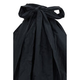 Blumarine Black Polyester Midi Skirt