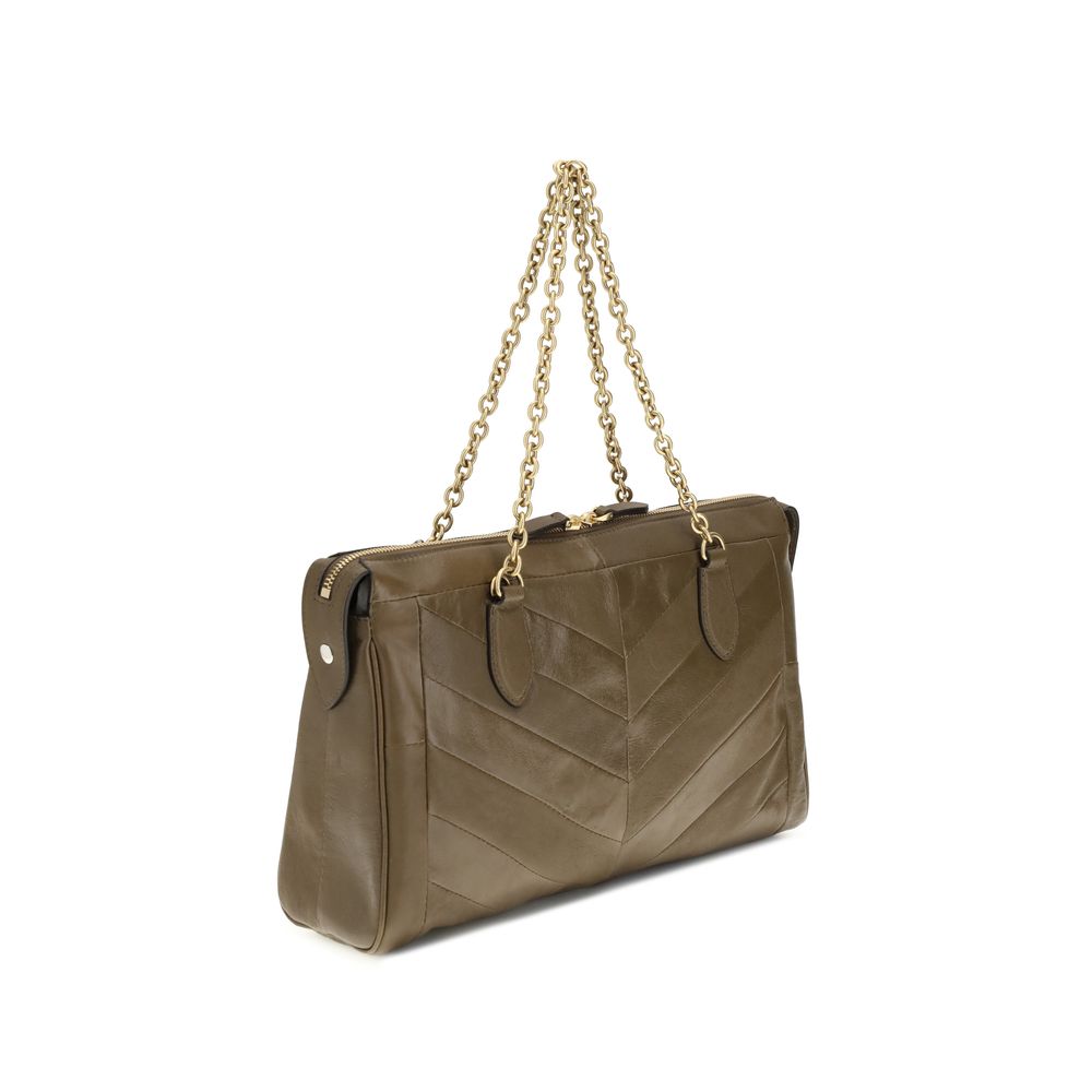 Valentino Garavani Bicolor Napa Leather / Calf Bos Taurus Shoulder Bag