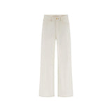 Guess White Cotton Casual Pants